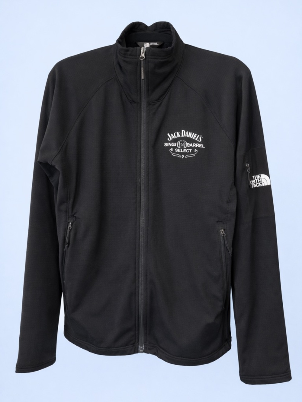 The North Face Black Lightweight Full-Zip Jacket with Jack Daniel's Logo